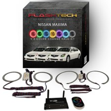 RGB Multi Color LED Halo kit with Wifi App for 07-08 Nissan Maxima Headlights