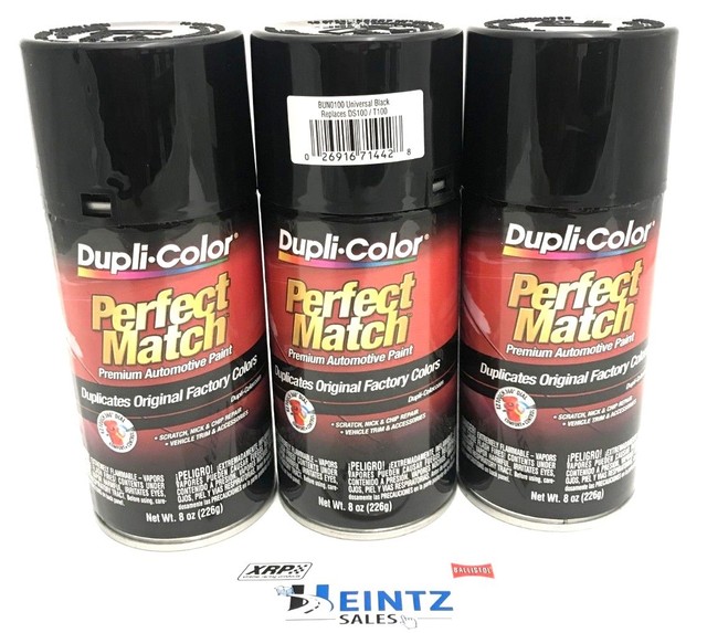 Duplicolor BUN0100 (3pack) Perfect Match 8oz Automotive Universal Black Paint eBay