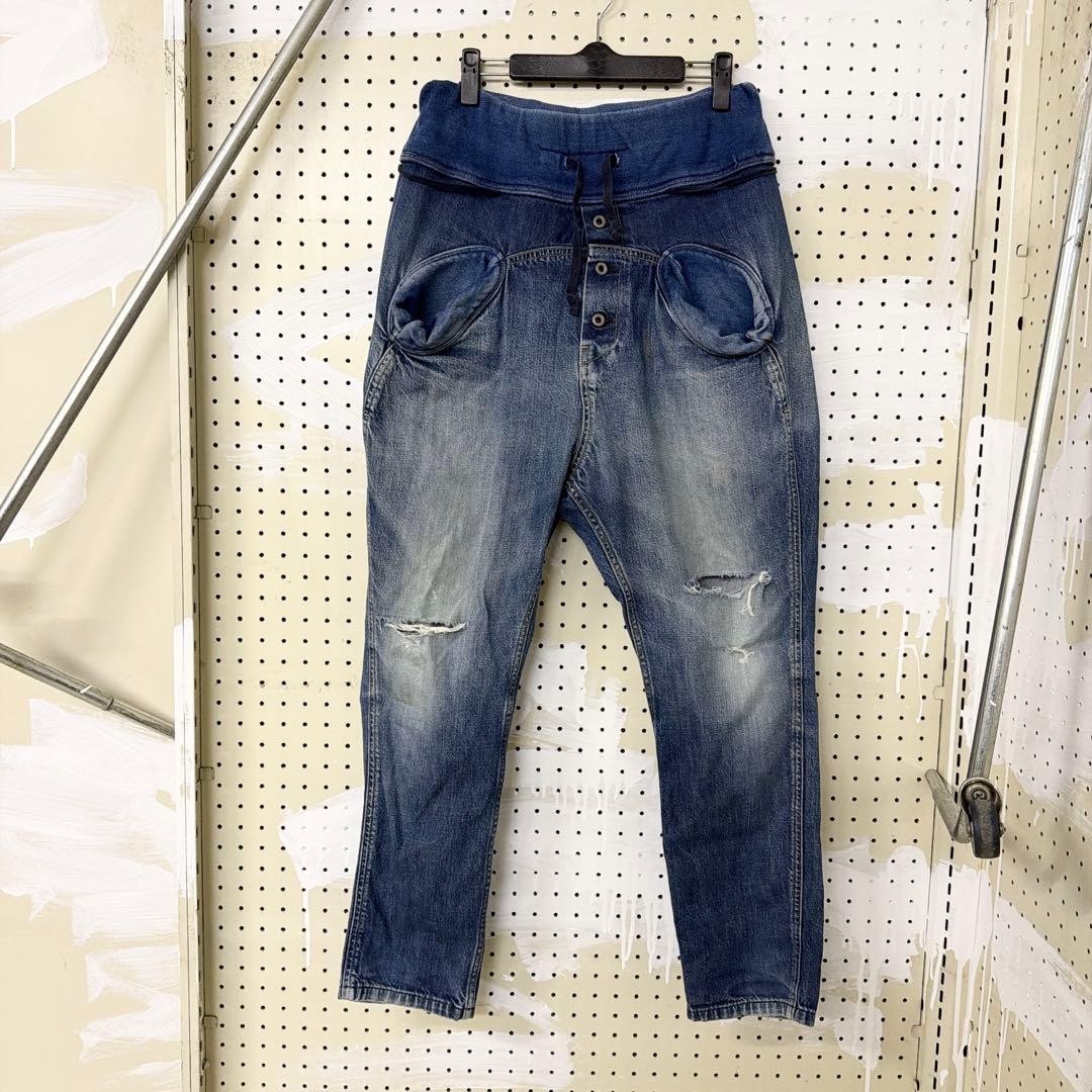 Kapital Capital Early 2000 Denim X Sweat Docking Pants thumbnail 8