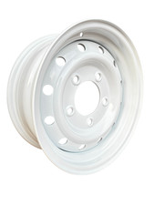 16" WHITE Wolf Style HD Steel Wheel Rim for Land Rover Defender 90 110 130 x 1