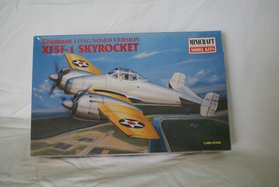 Minicraft Grumman XF5F-1 Skyrocket Long Nosed Version model kit 1/48 scale