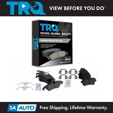 TRQ Front & Rear Ceramic Brake Pad Set For 08-17 Audi A5 S5 09-16 A4  10-16  S4