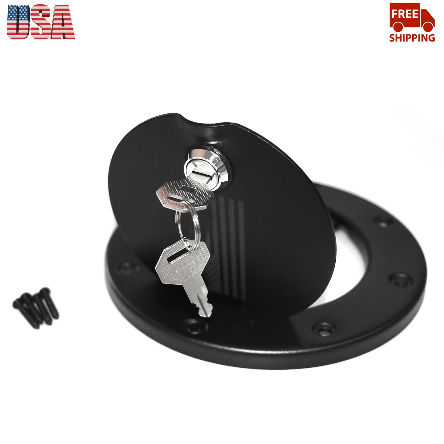 For Jeep Wrangler TJ 97-06 Black Accessories Door Fuel Filler Cover Gas Tank Cap