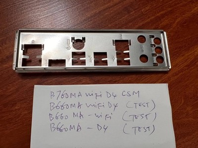 ASUS IO SHIELD for ASUS PRIME B660M-A AC D4 ,ORIGINAL
