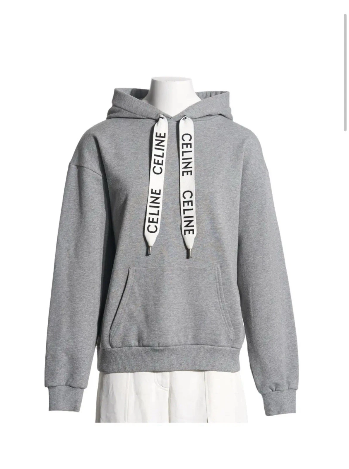 Celine — CELINE LOOSE HOODIE IN COTTON FLEECE Authentic Brand New