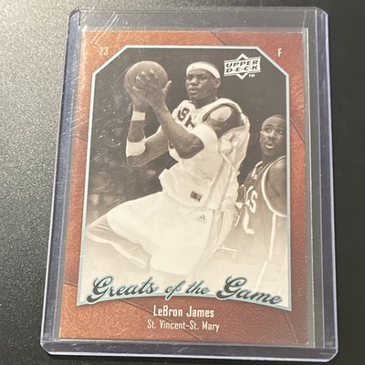 Upper Deck 2009-10 Greats of the Game LeBron James #40 St. Vincent-St. Mary