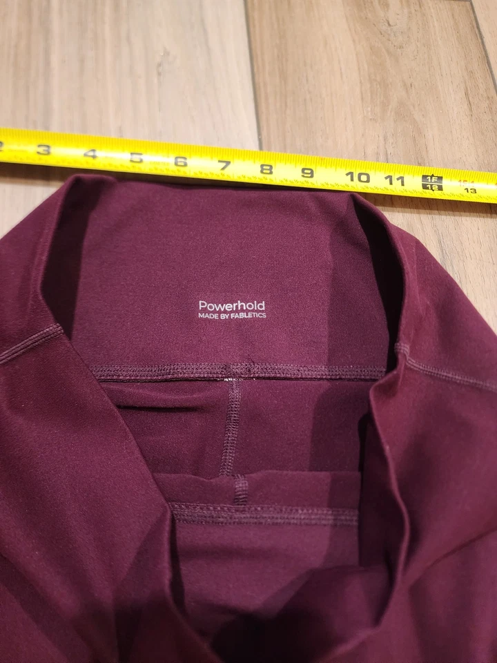 Fabletics Leggings Mujer L Grande Zona Roja Cintura Alta 7/8 Powerhold Pantalones Yoga Foto 4 de 4