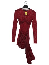 Lioness Bodycon Midi Dress XS in Red