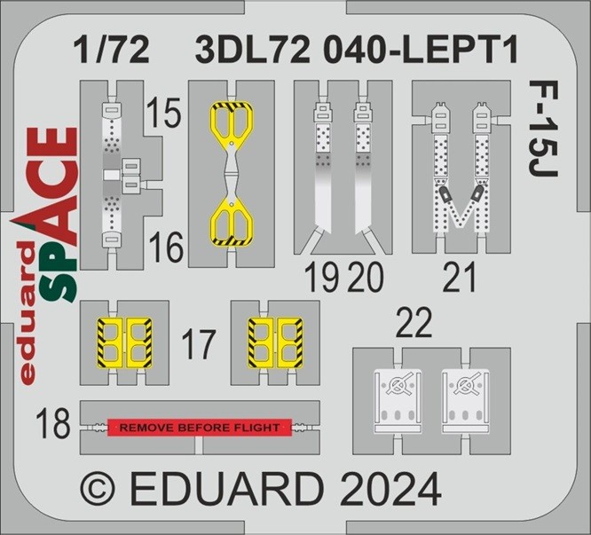 Eduard Accessories 3DL72040 - 1:72 F-15J Space - New