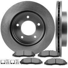 Front Brake Rotors Semi-metallic Pads Fits Ford F-150 1997-2003 4wd 5 Lug Wheels