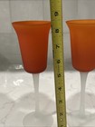 Vintage Murano Style Satin Frosted 8.25” Wine Glasses — photo 6
