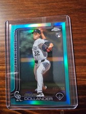 2025 Topps Chrome Update Series - Chase Dollander #USC18 Aqua Refractor /199