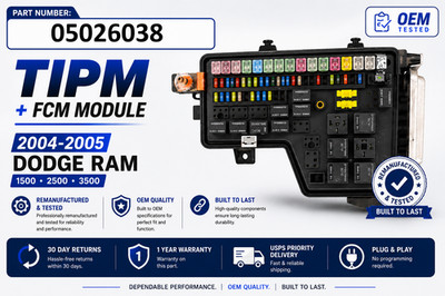 05026038  2004-2005 Dodge RAM  1500, 2500, 3500 OEM Rebuilt TIPM Fuse Box