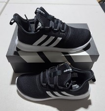 New Authentic adidas women Cloudfoam Pure 2.0 Shoes Core Black And White Size 8