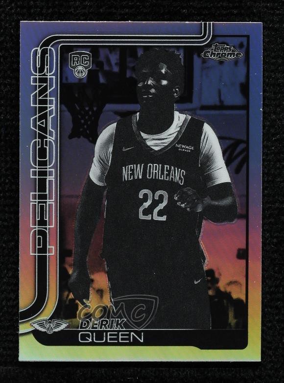 2025-26 Topps Chrome Negative Refractor Derik Queen #263 Rookie RC 2wr