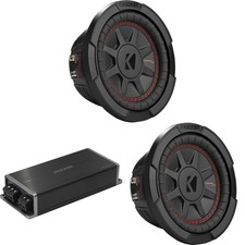 Kicker Marine KPX500.1 Powersports Amp  2 6.75" CompRT Subwoofer Audio Upg...