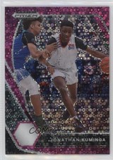 2021-22 Panini Prizm Draft Picks Pink Circles 15/20 Jonathan Kuminga #5 0uq0