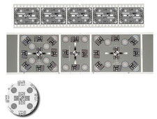 Set of 2: 35mm and type 645, 6x6, 6x7 Focus Test Negative Sharpness Checker