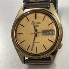 Vintage Seiko 5 Automatic Gold Face (day/date) For Parts Or Repair Only
