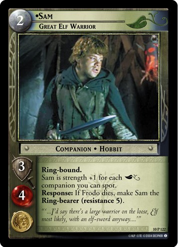 Sam, Great Elf Warrior Mint/Near Mint LOTR: Mount Doom