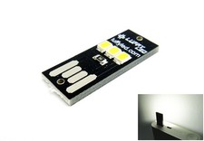 Mini Portable USB Power 3 SMD LED Night Light Torch Camping Reading Laptop White