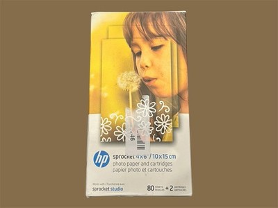 HP Sprocket Studio 4x6'' Fotopapier & Patronen (80 Blatt - 2 Patronen)