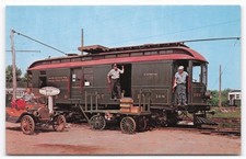 Seashore Trolley Museum Postcard No. 108 Mail Express Car Kennebunkport Maine