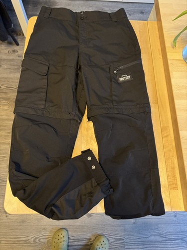 Schwarze Damen Outdoor Hose Zip-Off In 40 Von Protech Viele Taschen Trekking - Bild 1 von 10