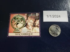 The Ajanta Caves frescoes Buddhist Mural Paintings 2011 Mocambique Stamp