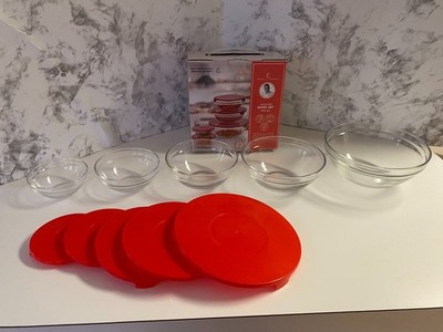 (2) - Emril Lagasse Bowl Set w/ Lids - 10 Piece Set - NEW