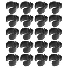 25pcs Mic Stand Cable Holder Clips, Plastic Microphone Clips Fits 0.8" Pole