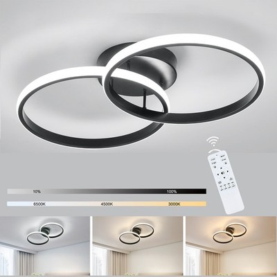 LED Deckenleuchte Dimmbar mit Fernbedienung Esszimmer Wohnzimmer Schlafzimmer DE