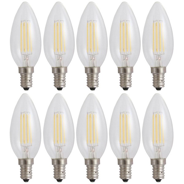 10 X Spectrum Led Filament Kerzen 5,5W=60W E14 Klar 700Lm Lampen Warmweiß 2700K-image