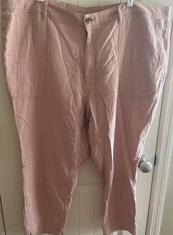 Old Navy Women’s Dusty Pink Gauze Pants Plus Size 26
