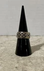 Vintage Sterling Silver Basket Weave Band Ring Size 7 - 6g