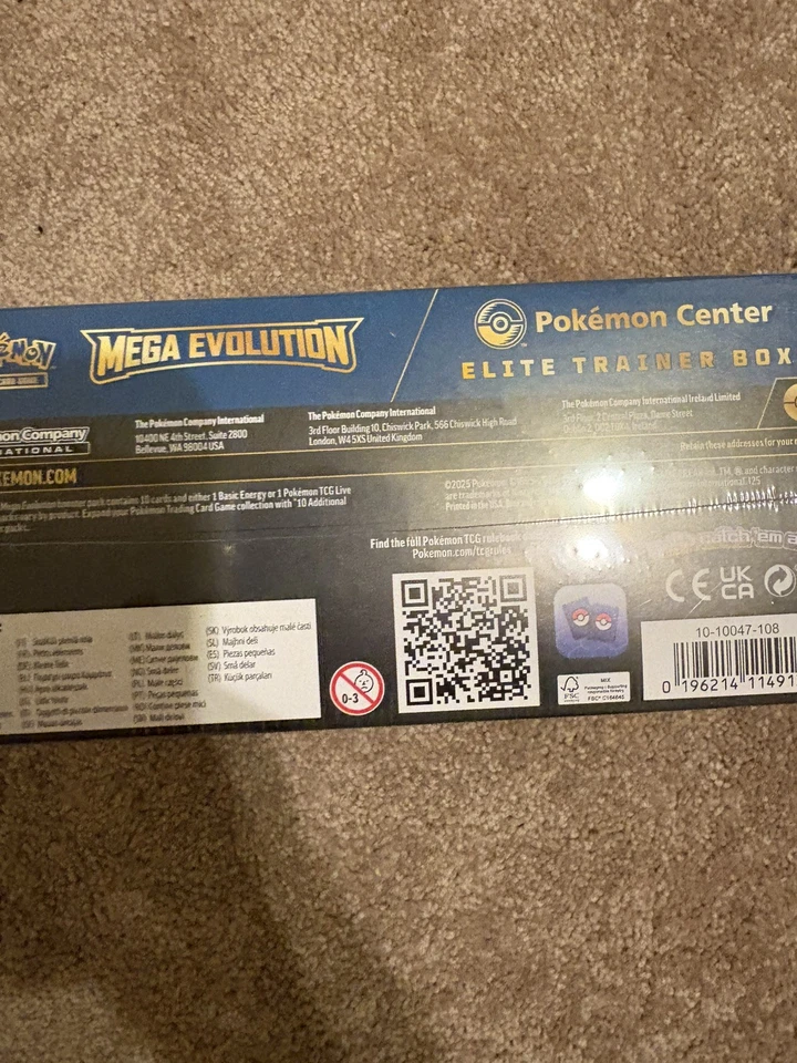 Mega Evolution Lucario ETB Pokemon Center Exclusive Elite Trainer Box SEALED - Image 2 of 4