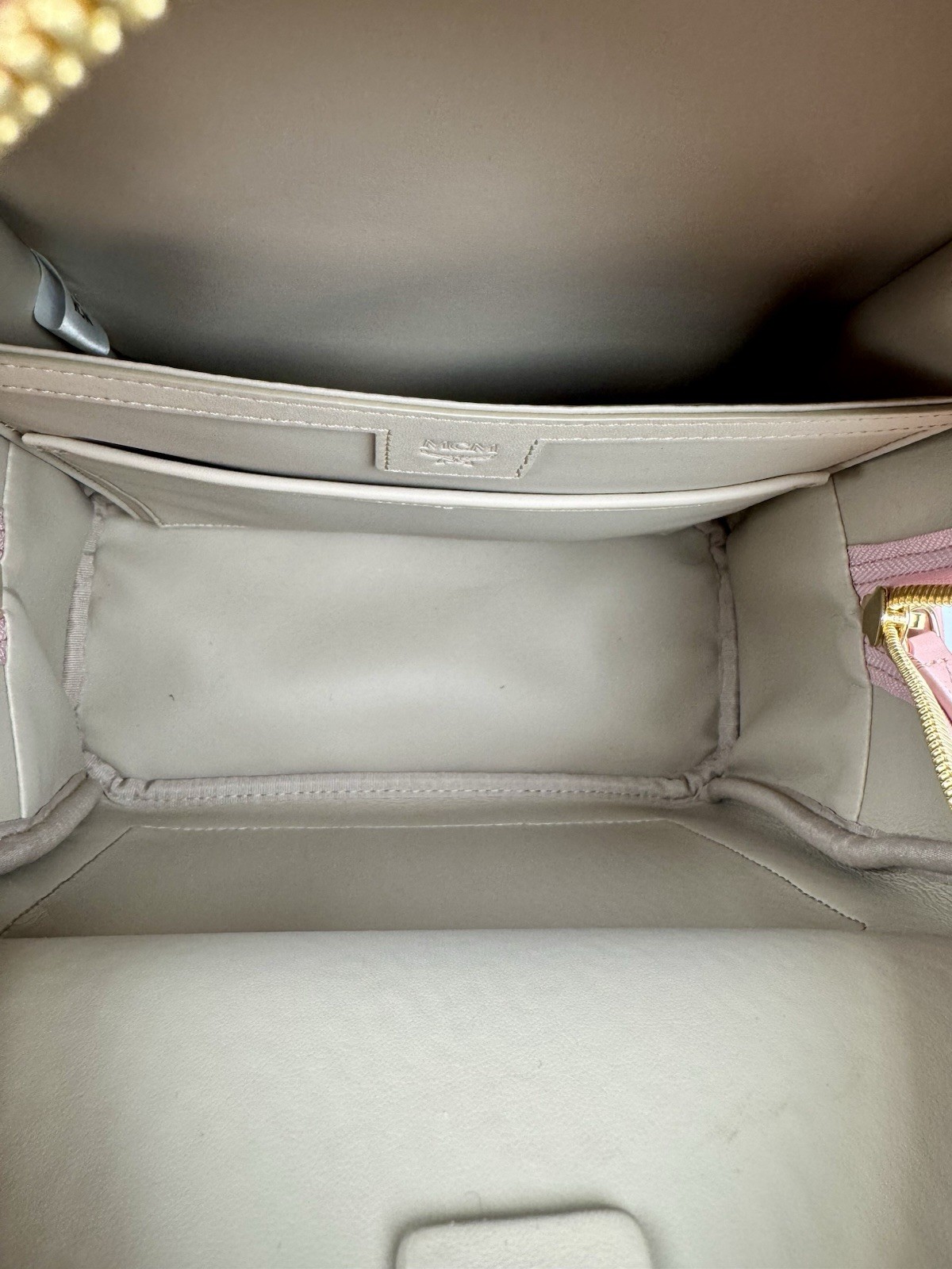 MCM Stark Side Stud Small Backpack Pink Visetos M… - image 20