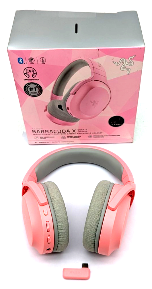 Razer Barracuda X Quartz Wireless Gaming Headset Bluetooth Pink - Boxed