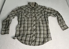 Wrangler Western Fashion Pearl Snap Button Shirt Long Sleeve Men s Size Medium