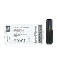 2.4GHz RF RGBCCT LED Strip Controller Remote Kit For DC5V/DC12V/DC24V COB
