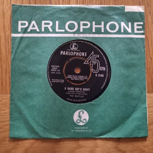 The Beatles – A Hard Day's Night 7" Original 1964 Parlophone Records R 5160