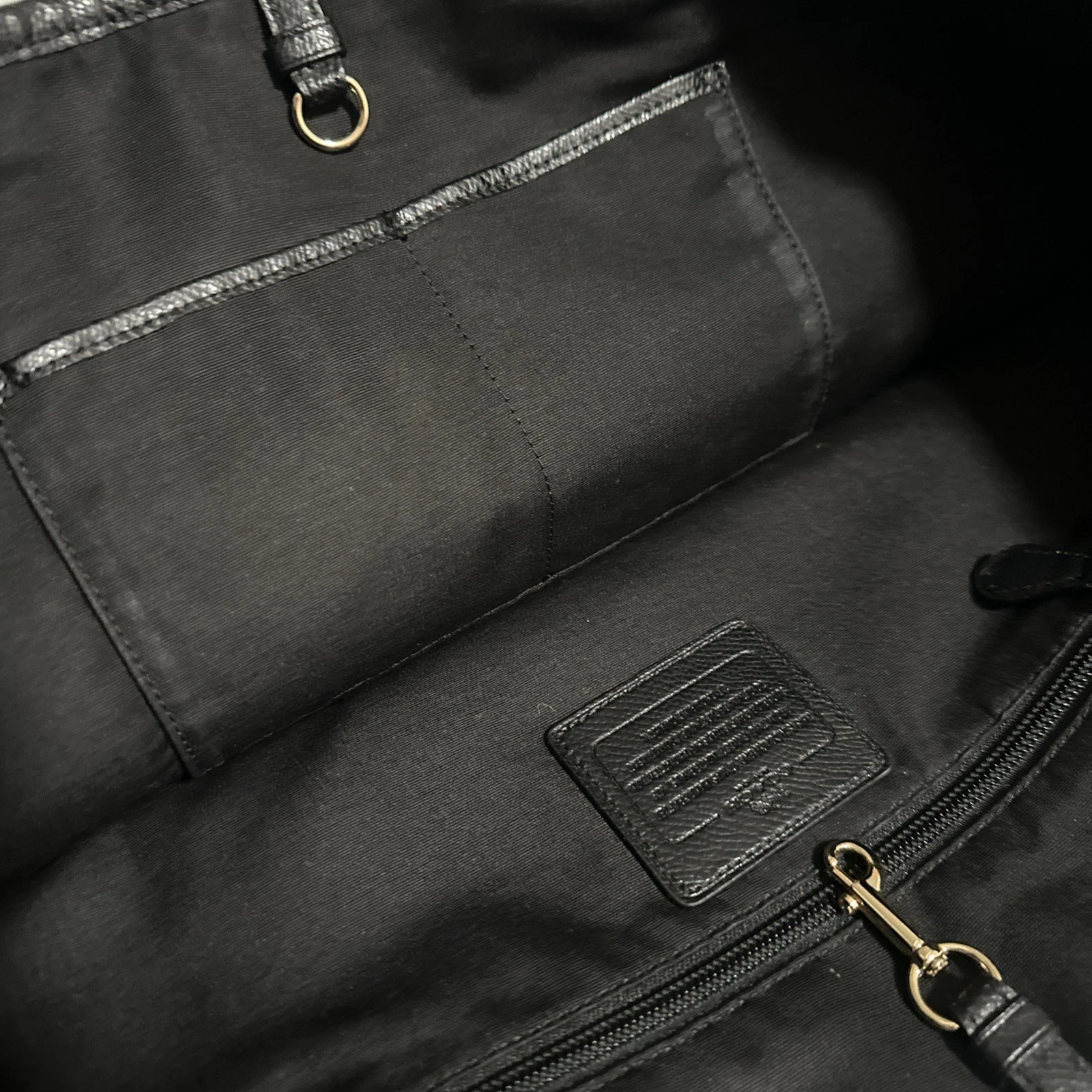 Borsa Coach Canvas detta marrone nero F34104 ottime condizioni