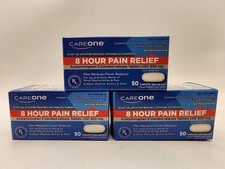 Care One Acetaminophen Tylenol 650Mg PainRelief 3 Boxes 50Caplets Each Exp 03/26