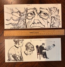 HOWARD CHAYKIN original art BLADE #9, pp. 2, 3