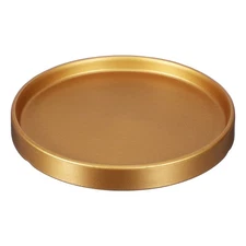 6.7 Inch Round Ceramic Plant Saucers, Gold