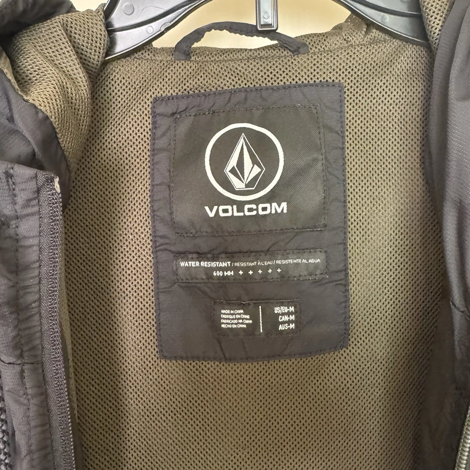 Men’s Black Volcom Jacket Size Medium Used - Image 2 of 4