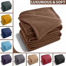 Soft Cozy Fleece Blanket for All Seasons Twin Queen Blankets Throw for Bed Sofa
