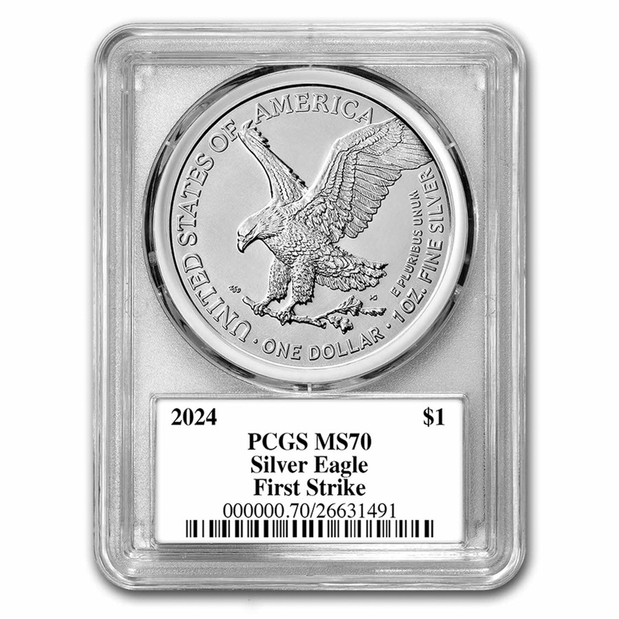 2024 American Silver Eagle MS-70 PCGS (FirstStrike®, Black Label