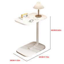 C-Shaped Compact Sofa Side End Table Coffee Laptop Table Living Room Bedroom UK