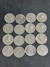 16 Panama 25 Centesimos Coins - 16 X .25 Centavos Balboa Rare Vintage Rare